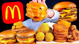 ASMR 맥도날드 트리플치즈버거🍔뿌링치즈볼 뿌링치즈스틱 해쉬브라운 먹방 McDonalds Big Mac With Cheese Ball Hash Brown MuKBang [upl. by Tegan952]