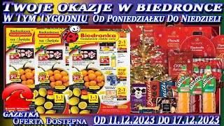 𝐁𝐈𝐄𝐃𝐑𝐎𝐍𝐊𝐀🐞Nowa Gazetka Promocyjna Od poniedziałku 11122023 W Tym Tygodniu Twoje Okazje w Biedronce [upl. by Ahsiemac]