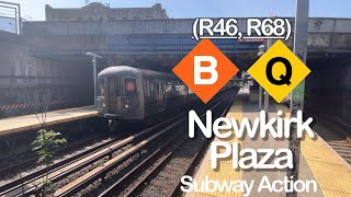 Railfanning R46 amp R68A B and Q Trains at Newkirk Plaza [upl. by Berns]