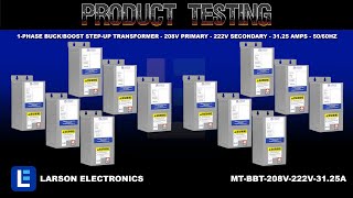 1Phase BuckBoost StepUp Transformer  208V Primary  222V Secondary  3125 Amps  5060Hz [upl. by Vorster]