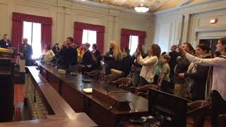 Angry mob erupts at NJ hearing on vaccines [upl. by Tedric]