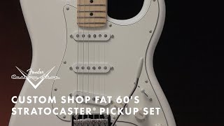 Fender Custom Shop Fat 60s Strat Pickup Set  Fender [upl. by Harret]