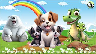 The Lively Animal World  Dog Crocodile Bear Dragonfly Squirrel Deer Lion [upl. by Revlys]