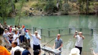 Americans baptised at Yardenit Jordan River Israel part 1 [upl. by Rosenberger]