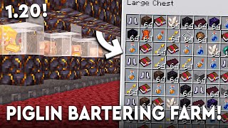 Minecraft BEST Piglin Bartering Farm 121  CHEAP  21000 PER HOUR [upl. by Ylim]