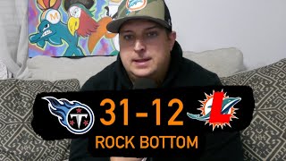 Miami Dolphins Hit Rock Bottom With Shameful Monday Night Football Loss To Titans [upl. by Viviane]