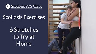 Scoliosis Exercises  6 Stretches to Try at Home [upl. by Eednarb]