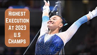 Gymnasts with the Highest Execution at 2023 US Championships [upl. by Absalom]