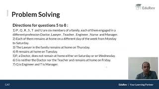 L4 Moderate Problems on Arrangement  CAT Logical Reasoning  CAT 2020  CAT LR amp DI [upl. by Spain496]