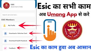 How to check ESIC details in umang app  esic contribution details of employee  epahachan Card [upl. by Nilatak]