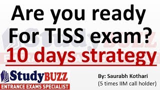 Are you ready for TISS exam 10 days strategy for TISS [upl. by Drawyah]