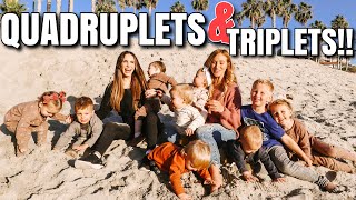 Two Moms have QUADRUPLETS amp TRIPLETS and 10 kids Day in the Life with a Multiples Pregnancy [upl. by Field149]