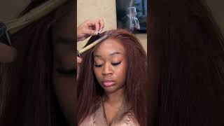 5X5 HD LACE CLOSURE WIG INSTALL  CHESNUT 4 BROWN CUSTOM WIG [upl. by Laddie106]