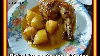 POLLO HORNEADO CON PAPAS receta fácil [upl. by Ramsdell]