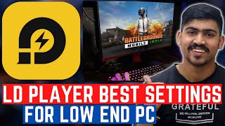 LD Player Settings For Low End PC  LD Player Lag Fix  LD Player Low End PC Settings [upl. by Eldon419]