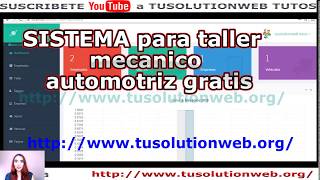 sistema php y mysql gratis  software para taller mecanico automotriz gratis [upl. by Sontag]