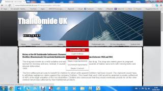 Thalidomide UK Website Tutorial 2015 [upl. by Yssej]