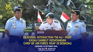 🌏 quotRangkaian kegiatan Bilateral Interaction Games dan Honorary Wing Exchange TNI AU  RSAFquot [upl. by Lleda467]