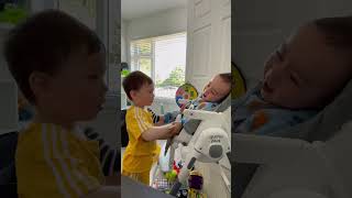 The way he tickles his baby brother shorts youtubeshorts short fyp [upl. by Aifos58]