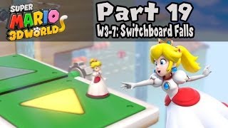 Super Mario 3D World  Part 19 World 37 quotSwitchboard Fallsquot 100 Walkthrough [upl. by Kilmarx]