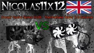 Corsair H100 VS Thermaltake Water 20 Extreme [upl. by Enyt]