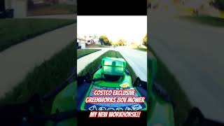 Costco Greenworks 80V Mower  this thing is a workhorse greenworks80v lmb455 80vmower [upl. by Barbee361]