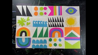 3rd Grade Lisa Congdon Shape Collage [upl. by Roseline500]