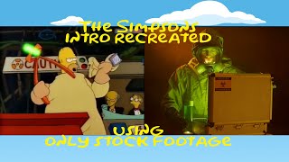 The Simpsons intro recreated using ONLY stock footage [upl. by Terrel411]