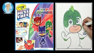 Crayola Color Wonder Coloring Book PJ Masks Gecko  Family Toy Report [upl. by Assetnoc]