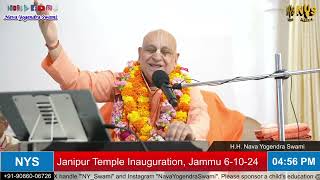 6th अक्टूबर 2024 ।। New Temple Inauguration Lecture ।। Janipur Jammu ।। NYS NY Swami 06102024 HD [upl. by Elatia]