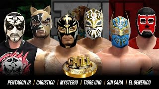 Triplemania 2K16  Sin Cara vs Rey Mysterio vs Caristico vs El Generico vs Pentagon Jr vs Tigre Uno [upl. by Dominique]