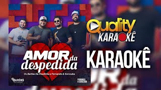 AMOR DA DESPEDIDA  BARÕES DA PISADINHA  Quality Karaokê [upl. by Khoury976]