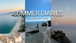 Summer diaries🌊☁️hometown vlog beach and baking  ⊹₊⟡⋆ [upl. by Jenelle908]