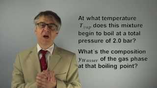 PCIQ03 How to Calculate the Boiling Point of a Mixture of Immiscible Fluids steam distillation [upl. by Dahle]