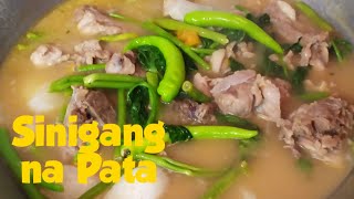 Sinigang na Pata  Sinigang na Baboy Recipe  Panlasang Pinoy  Lutong Pinoy  Putahing Pinoy [upl. by Notnarb256]