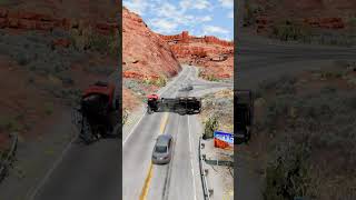 Realistic Highway Car Crashes 82  BeamNGdrive [upl. by Gelhar]