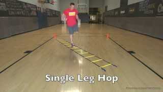 Single Leg Hop  Speed Ladder Drill [upl. by Titus]