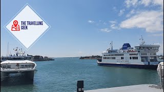 Wightlink Ferry departing Portsmouth [upl. by Aicilehp804]