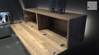 Floating Sideboard Walnut Bedroom NYC  Gentis by Hulsta [upl. by Nawat]