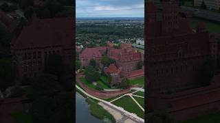 Zamek w Malborku Ordensburg Marienburg by drone [upl. by Yrian]