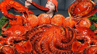 문어 🐙 해산물 가득 FLEX 해물찜 먹방 레시피 Octopus Seafood Boil Crab Abalone Scallops Recipe Mukbang ASMR Ssoyoung [upl. by Mcclenon]