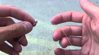 HD How to Tie a Palomar Knot with Fluorocarbon [upl. by Anidnamra]