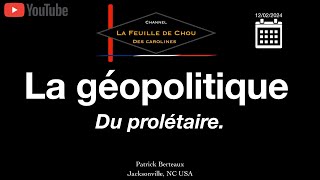 La géopolitique du prolétaire [upl. by Owens]