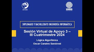 Sesión Virtual de apoyo 3  III Cuatrimestre 2024  Lógica Algorítmica [upl. by Conal915]