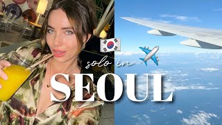 SOLO in SEOUL VLOG ✈️ 🇰🇷 fly with me to south korea [upl. by Akinet772]