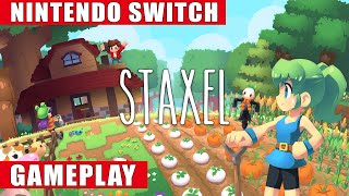 Staxel Nintendo Switch Gameplay [upl. by Ahseer]