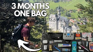 Backpacking Europe  Minimalist Packing Guide [upl. by Draude]