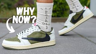 Travis Scott x Jordan 1 Low Reverse Olive Review [upl. by Colombi]