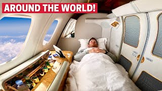 Flying First Class to Every Continent in 7 days [upl. by Pinckney]