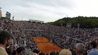 Novak Djokovic vs Rafael Nadal match point live ROME 2014 Internazionali BNL DITALIA [upl. by Yadrahc262]